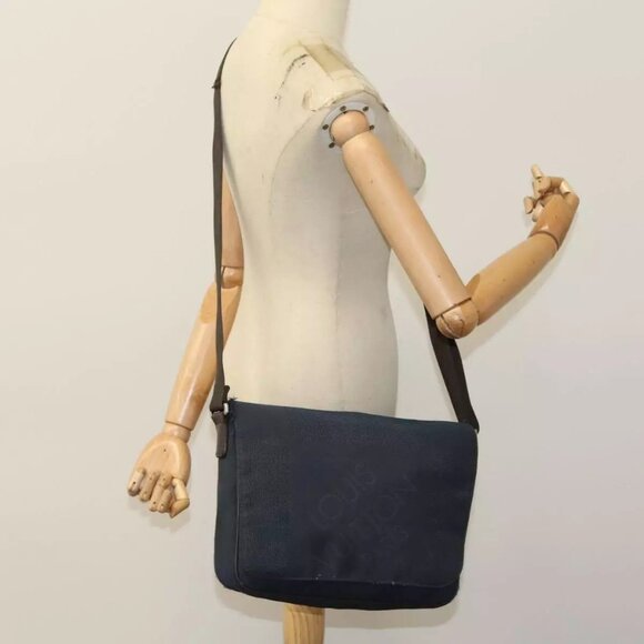 LOUIS VUITTON Damier Geant Petite Message Shoulder Bag Navy - Picture 1 of 16